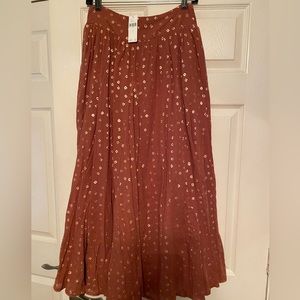by Anthropologie Kaley Shimmer Maxi Skirt